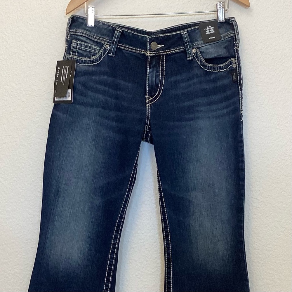 Silver Jeans W31/L30 NWT Suki Curvy Mid Rise Bootcut Women’s Jeans L9516SJB376 - Picture 5 of 16